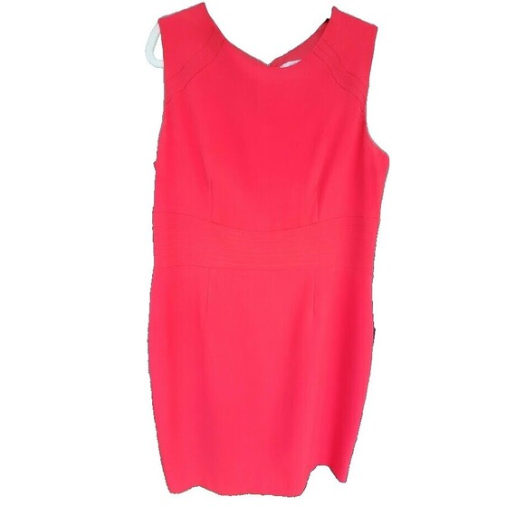 KASPER RED CAREER SHEATH DRESS SIZE 16 A LINE - Picture 3 of 3
